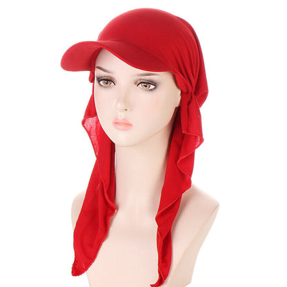 Women's Hats Muslim Hijab Baseball Cap Turban Hat Headscarf Sun Hats Scarf Caps~