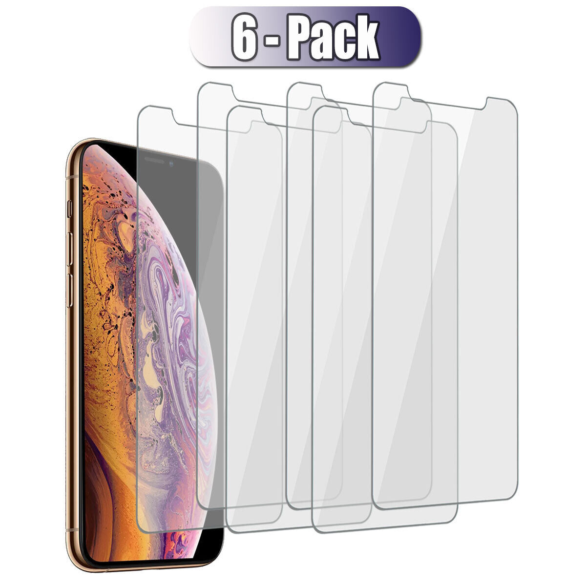 For Apple iPhone X / XS / XR / XS Max Tempered Glass Slim Clear Screen Protector