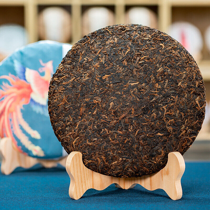 357G Yunnan Yiwu Mellow Rhythm Pu'er Seven Cakes Ancient Tree Aged Ripe Puer Tea