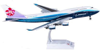 1:200 JC Wings China Airlines Boeing 747-400 Passenger Diecast Airplane Model