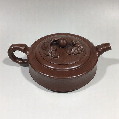 Chinese Yixing Zisha Clay Handmade Exquisite Teapot （竹鼓壶 底款：朱可心）