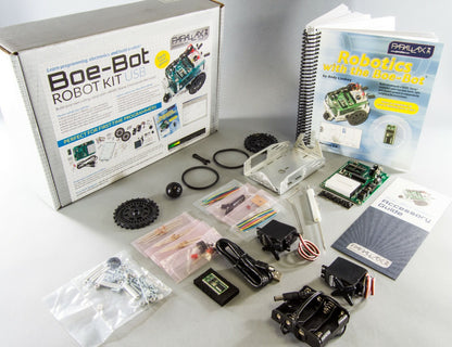 Parallax 28832 Programmable Boe-Bot Robot Kit - USB Version (non-solder)