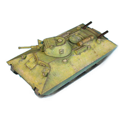 1:50 Soviet BT-SV Light Tank Paper Model Vehicle Handmade DIY Military Ornaments