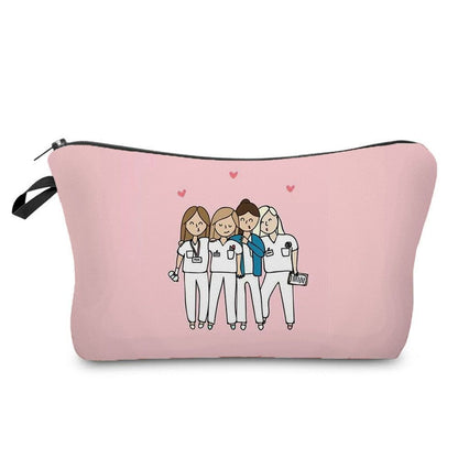 Cosmetic Bags Printed Makeup Bag Small Toiletry Bag Storage Purses 2*22*13.5 CM