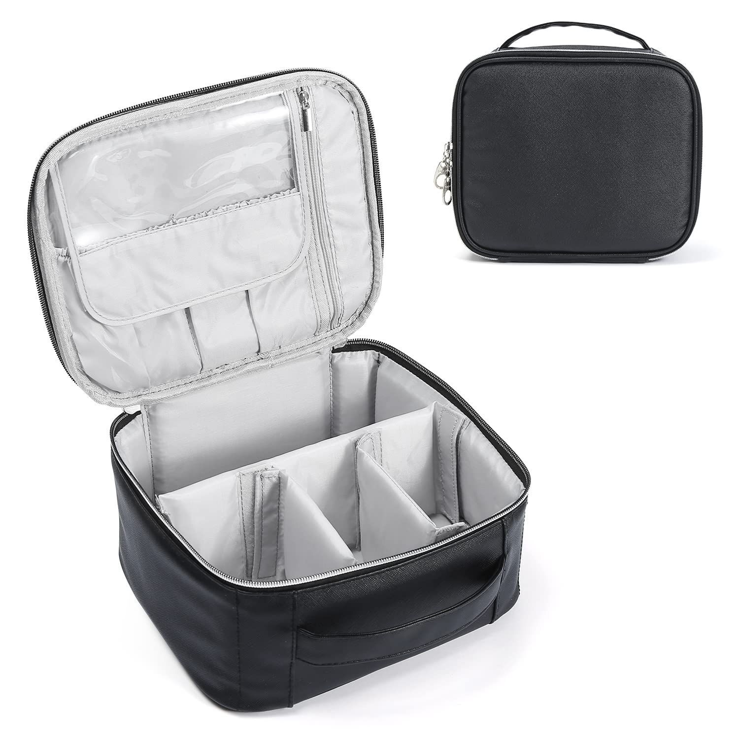 Makeup Bag Traveling Cosmetic Case Zipper Pouch Organizer Waterproof - Thumbnail 3