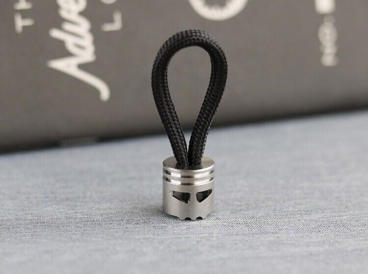 Titanium Knife Lanyard Bead Paracord Keychain Pendant Zip Pull EDC Accessories