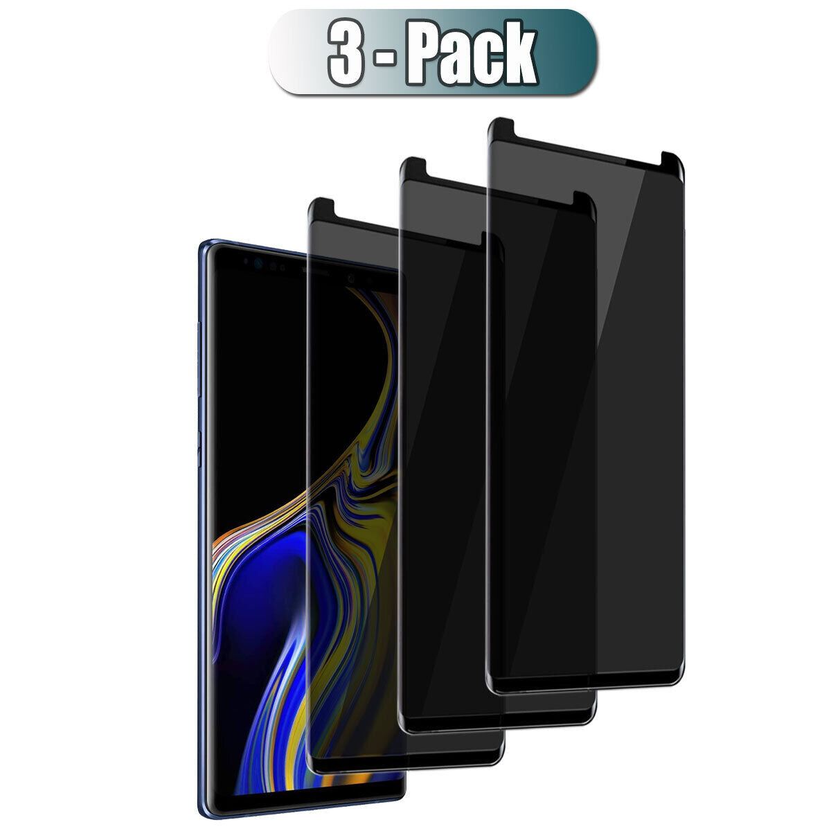 For Samsung Galaxy Note 9 Glossy Slim Privacy Tempered Glass Screen Protector