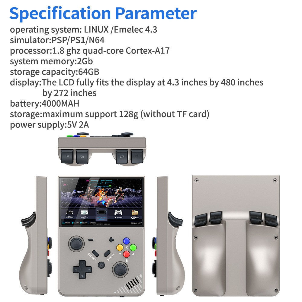 M18 Handheld Video Game Console R43 PRO 4.3 HD Screen Mini Portable Pocket Retro