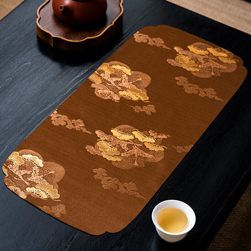 Japanese Tea Mat Waterproof Tea Seats Table Mat Zen Tea Tablecloth Table Flag