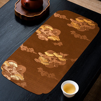 Japanese Tea Mat Waterproof Tea Seats Table Mat Zen Tea Tablecloth Table Flag