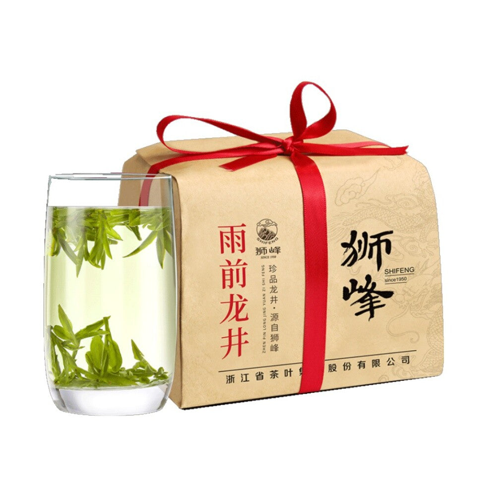 Shi Feng Lion Peak Brand Spring Harvest Long Jing Dragon Well Green Tea 250g