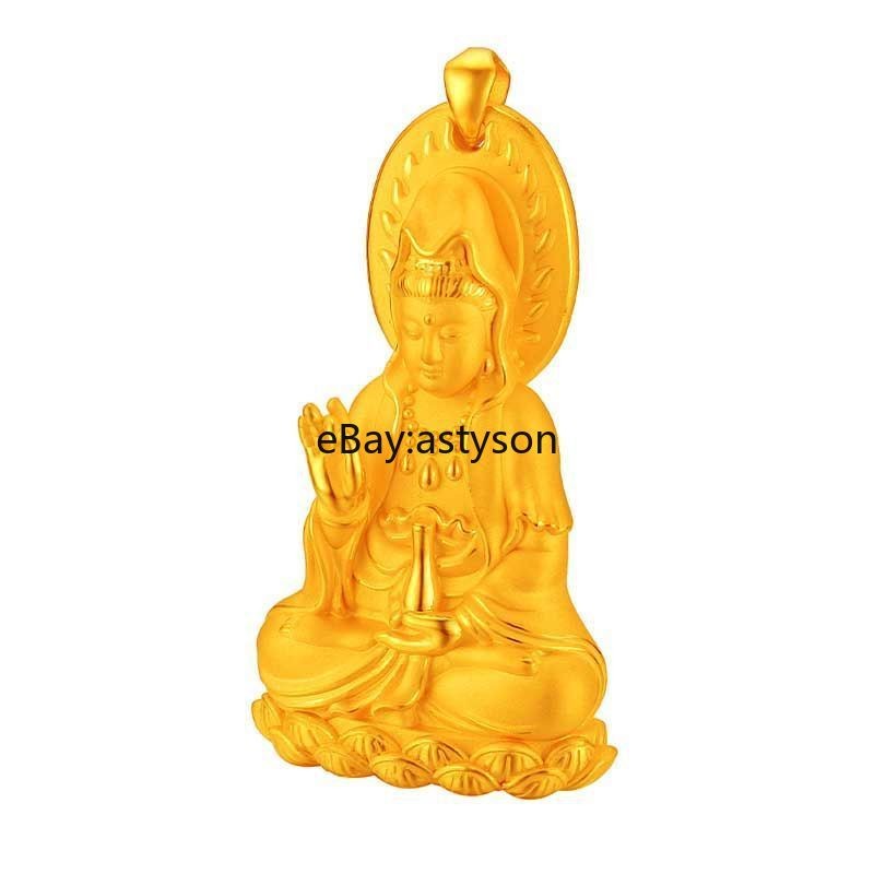 New Bodhisattva 24K Gilding YELLOW GOLD GP Necklace pendant