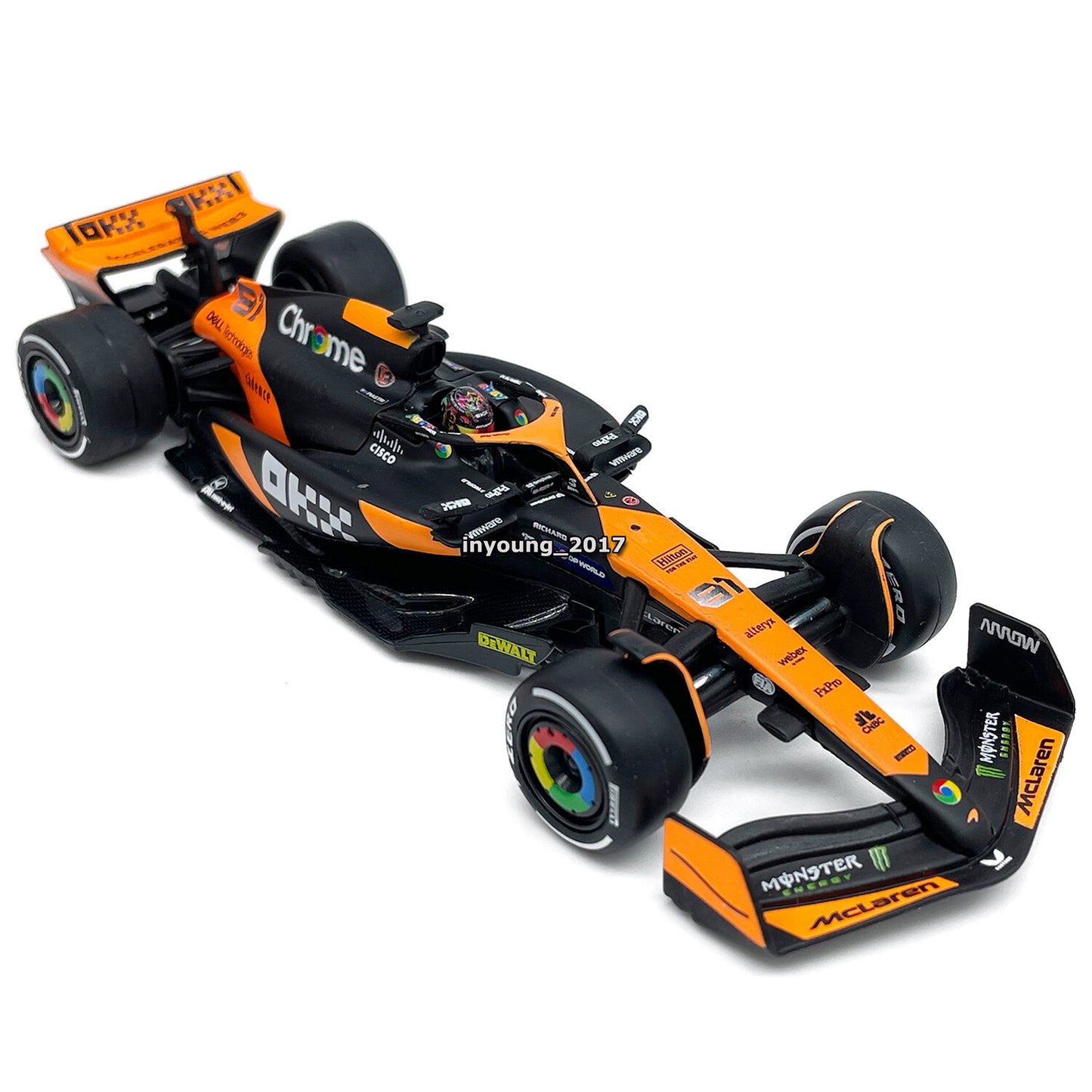1/43 F1 McLaren MCL38 Model Car Formula 1 Miami Grand Prix 2024 Oscar Piastri 81
