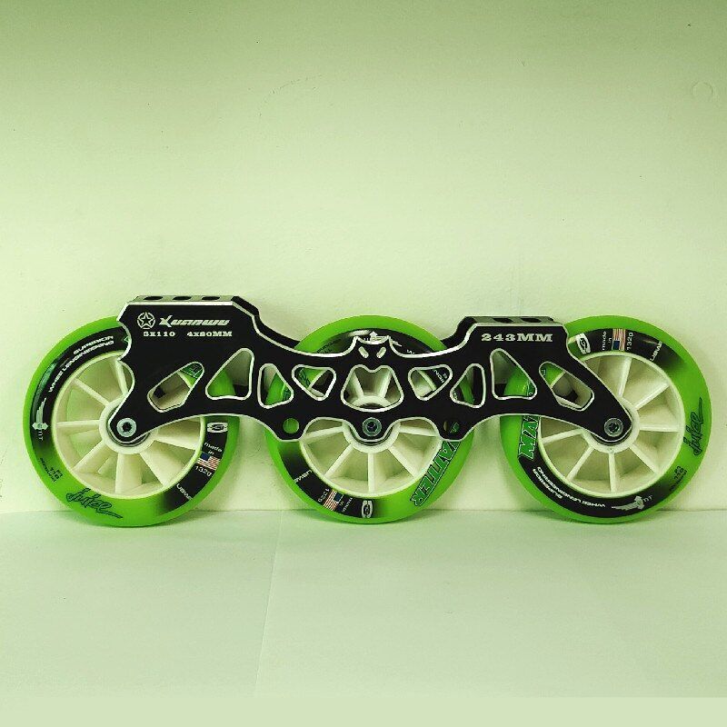 Frame Wheel Bearing 3*110mm Inline Speed Skating Frame Ultralight Alloy Base 85A