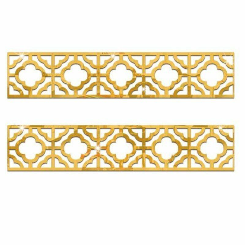 Wall Mirror Stickers 30Pcs 5*5CM 3D Waist Line Acrylic Decorations Living Rooms