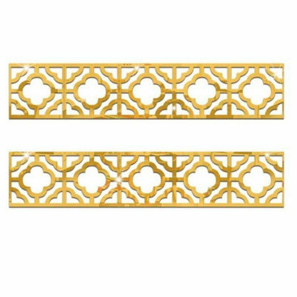 Wall Mirror Stickers 30Pcs 5*5CM 3D Waist Line Acrylic Decorations Living Rooms