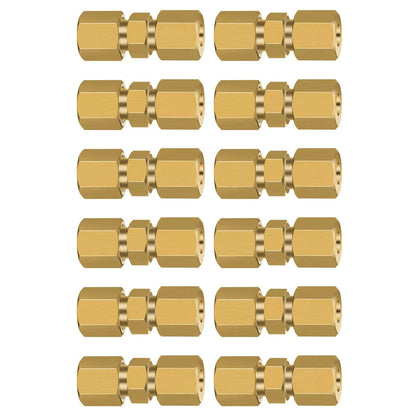 Straight Brake Line Compression Fitting Union Fits 3/16in or 4.75mm tubes