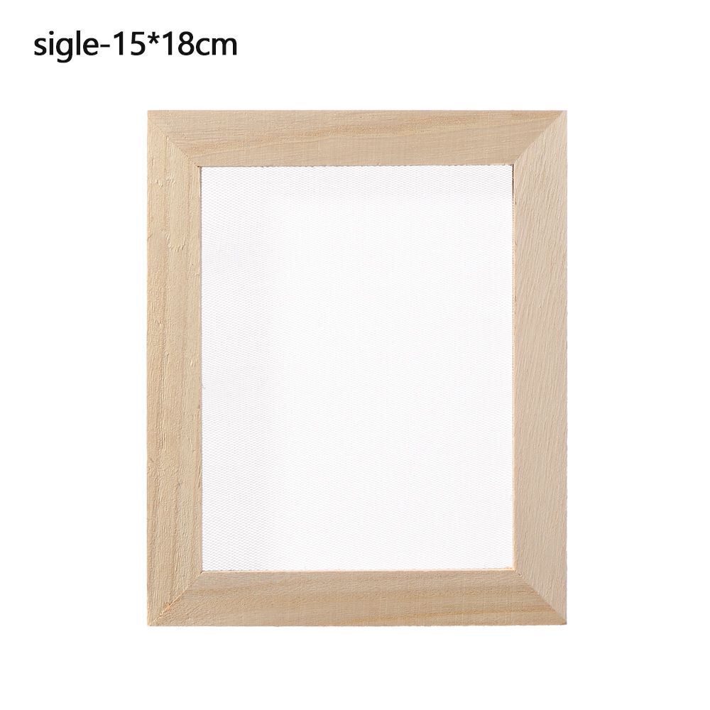 Paper Making Tool Multi-Size Wooden Mesh Mould Frame DIY Screen Handcrafting Kit