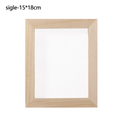 Paper Making Tool Multi-Size Wooden Mesh Mould Frame DIY Screen Handcrafting Kit
