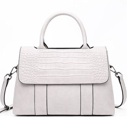 100% Genuine Leather Women's Crocodile Handbags Evening Party Bag Satchel Tote