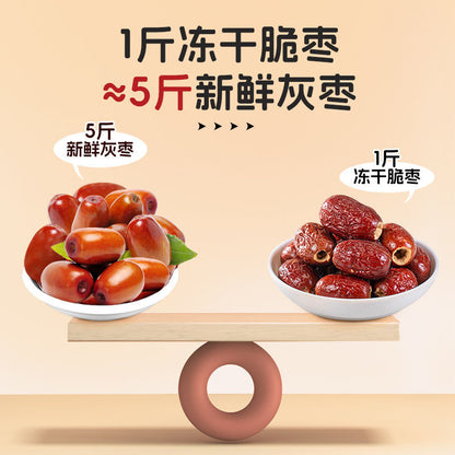 Organic freeze-dried crispy dates, strawberries, dried figs ready-to-eat snacks