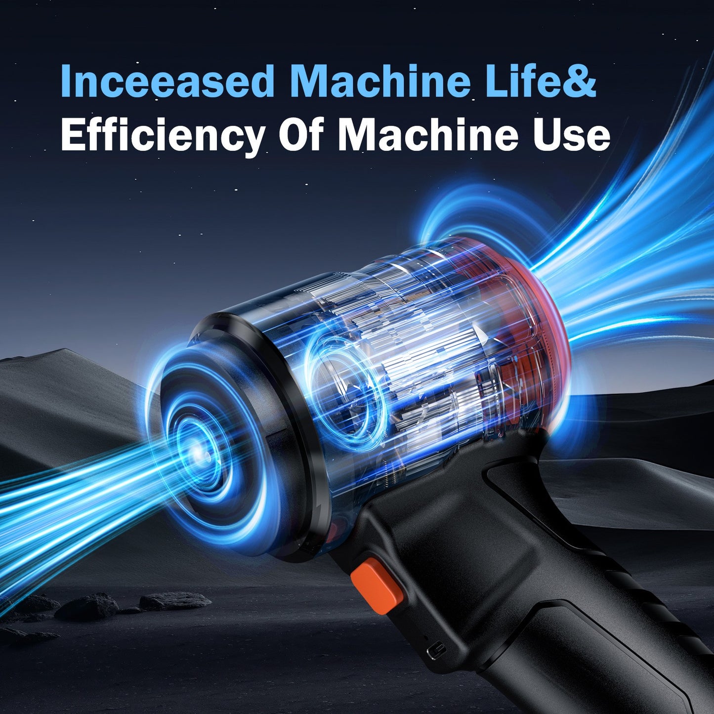 Wireless Mini Car Vacuum with Dual Function for Powerful Portable Dust Blowing-u