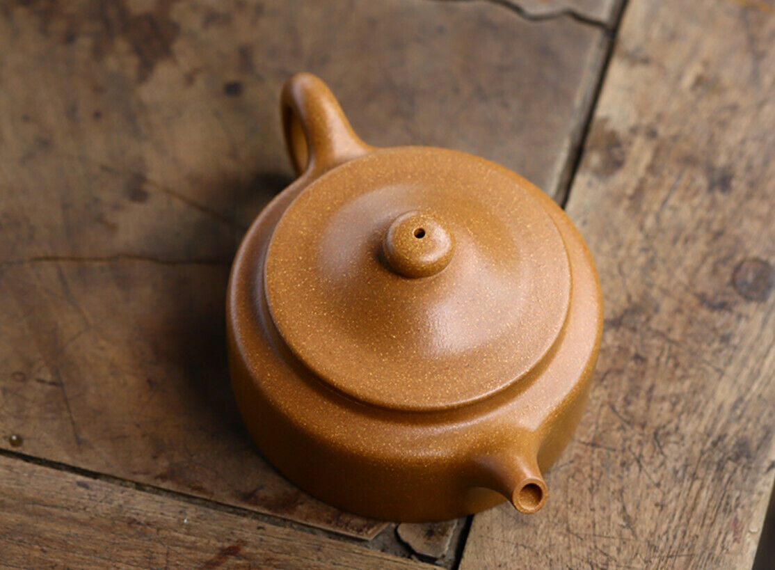 140cc Chinese Yixing Handmade Purple Sand Tea Pot Section Clay LiWen Gongfu Hu Tea Pot-
