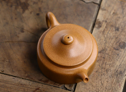 140cc Chinese Yixing Handmade Purple Sand Tea Pot Section Clay LiWen Gongfu Hu Tea Pot-