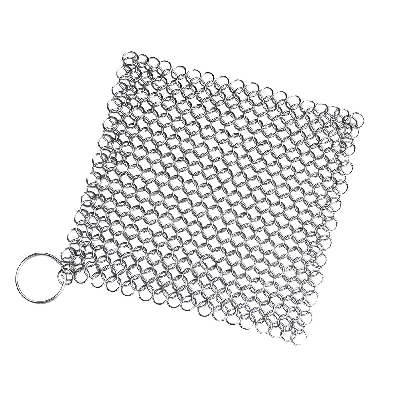 1Pack 7" Outdoor Grills Stainless Steel Chainmail Scrubber Tough on Grime