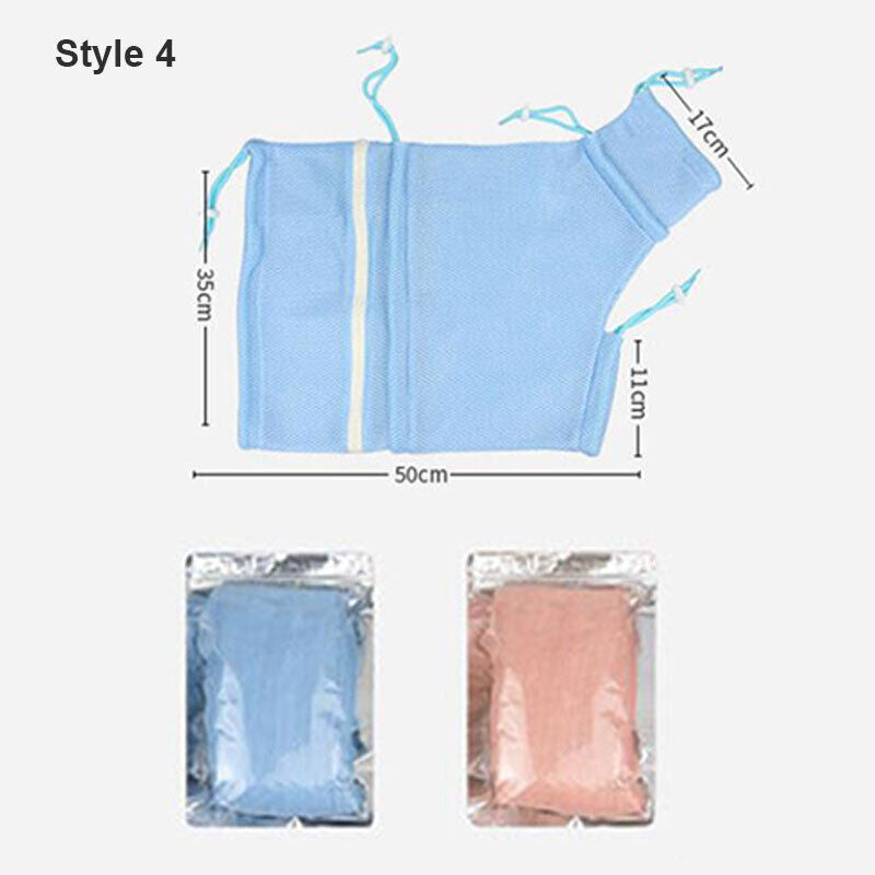 Mesh Cat Grooming Bath Bag Adjustable Pet Nail Trim Washing Clean Restraint Bag