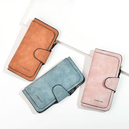 Wallets Fashion Wristlet Handbags Long Money Bag Zipper Coin Purse Cards Clutch