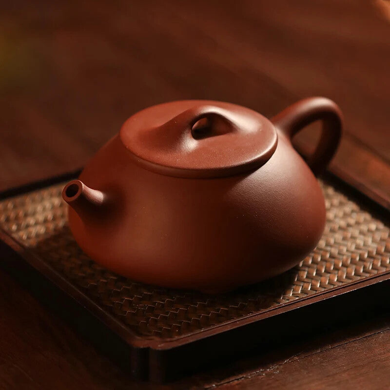 210ml yixing Ladle Purple Clay Pot Yixing Raw Sand Plain Cement Tea Set Teapot