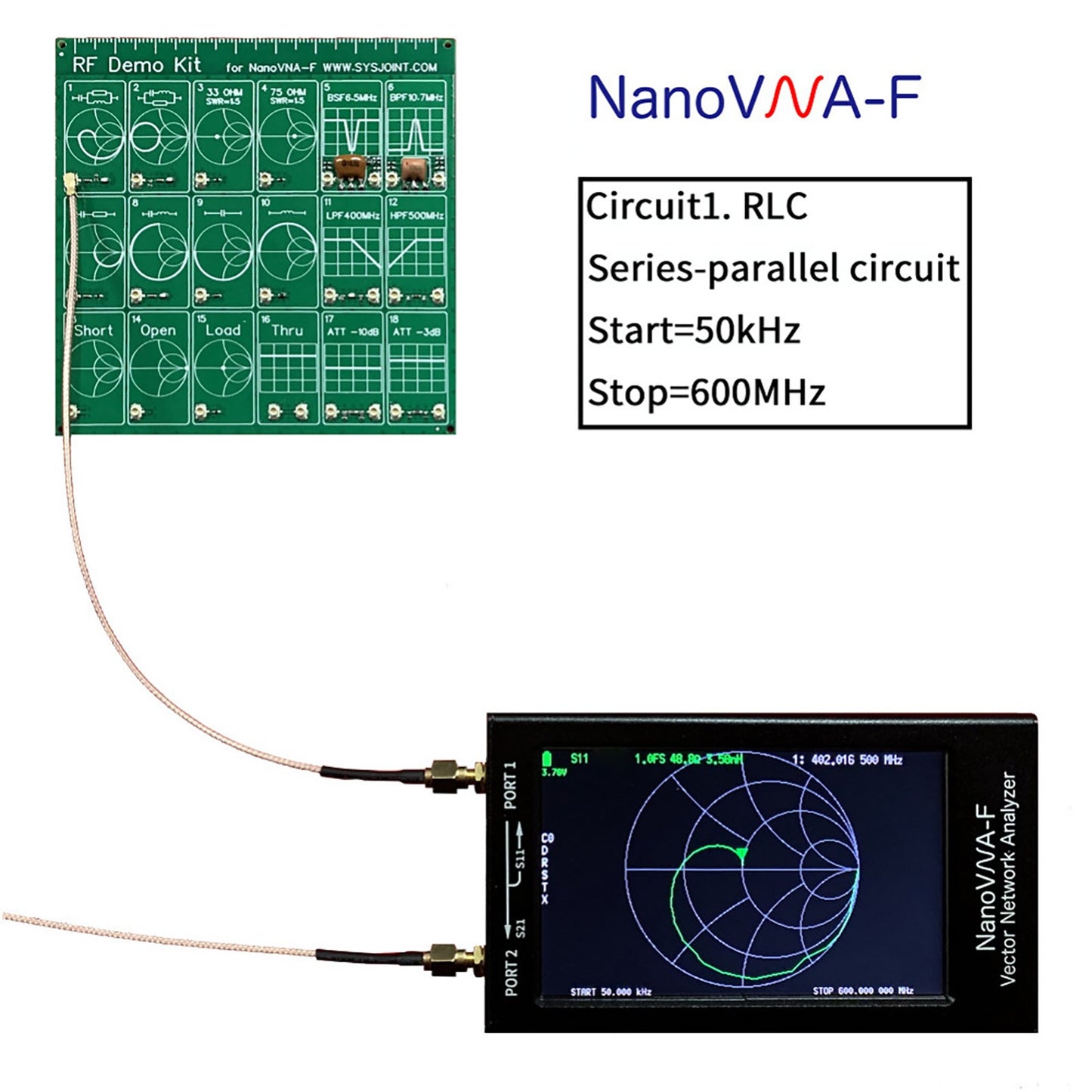 RF Radio Frequency Test PCB Board Filter Attenuator For Nano VNA-F Anaylzer