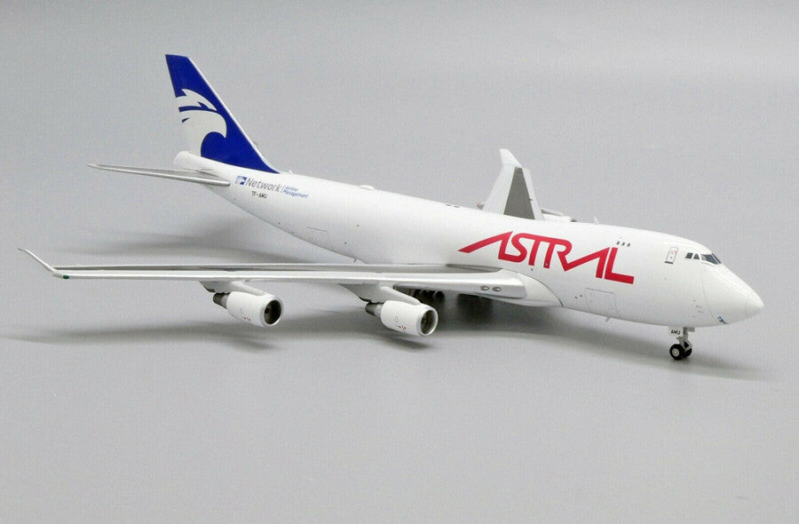JCWings Astral Aviation B747-400F(SCD) TF-AMU 1/400 diecast plane model aircraft