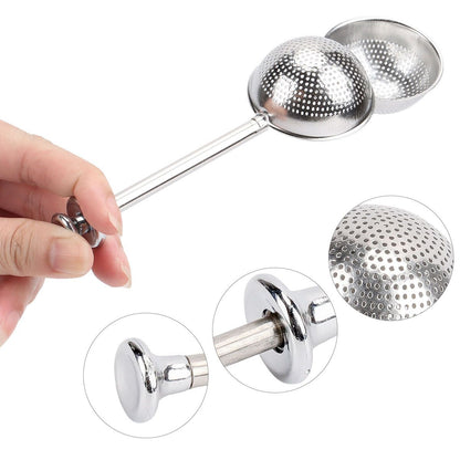 Ball Mesh Tea Infuser Loose Leaf Strainer Spice Filter Herb Steeper Diffuser