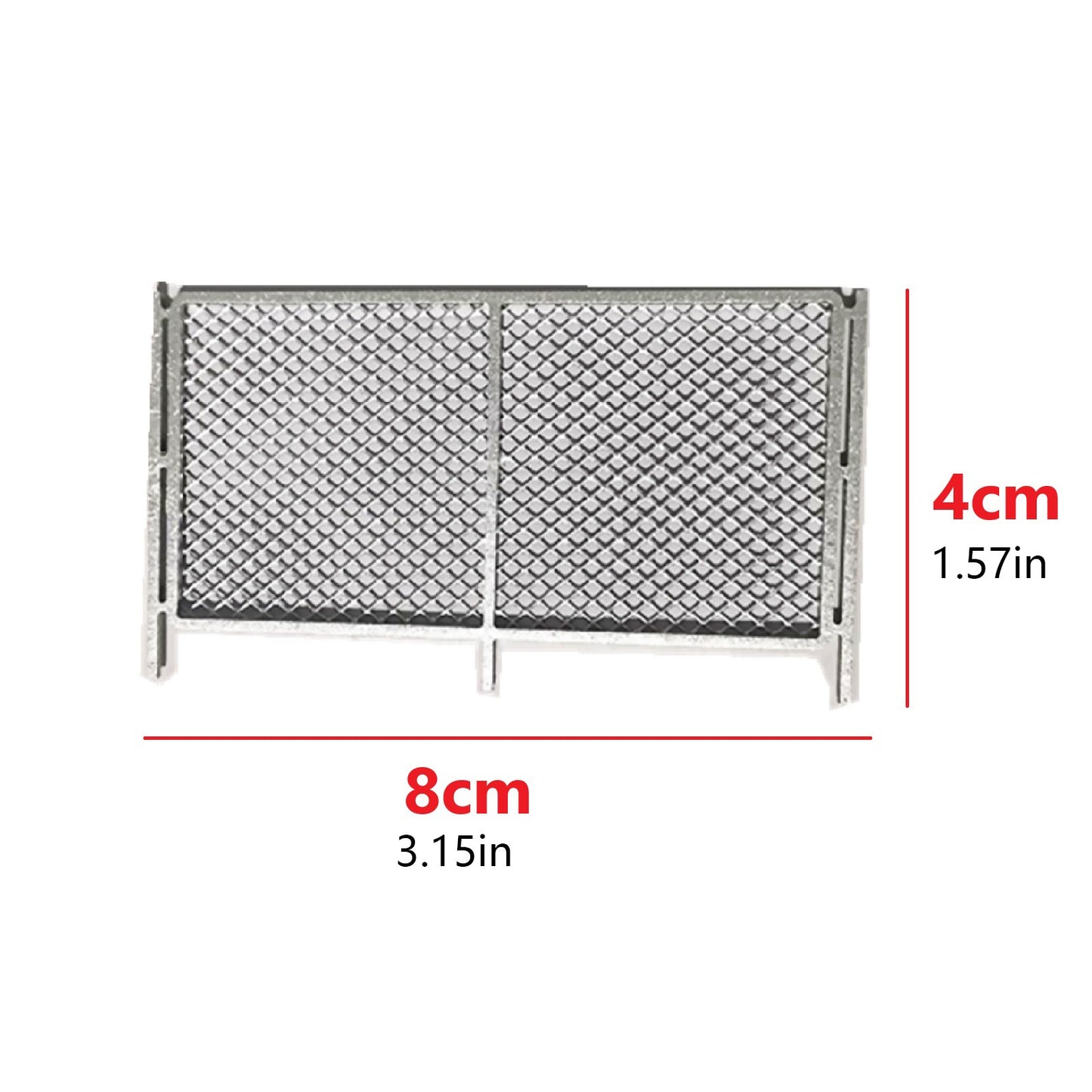 2Pcs 1/64 Fences Diorama Car Model Toy Diorama Simulation Scenery Display Tools