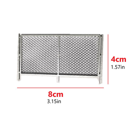 2Pcs 1/64 Fences Diorama Car Model Toy Diorama Simulation Scenery Display Tools