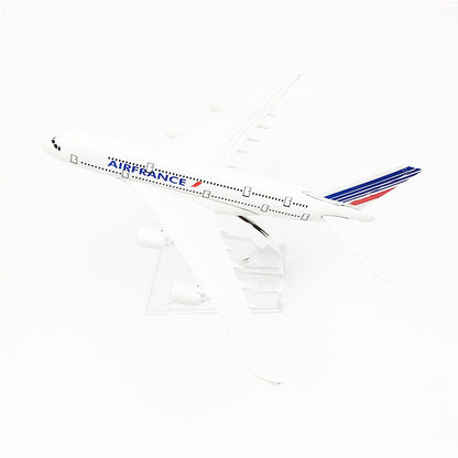 1:400 16cm Air France A380 Airplane Model Simulation Civil Airliner Ornaments