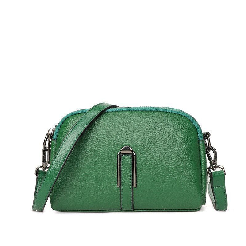 Shell Sling Vintage Purse Handbag Genuine Leather Tote Shoulder Messenger Purse
