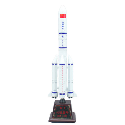 1:300 25CM China Long March CZ-5 Carrier Rocket Diecast Aerospace Model