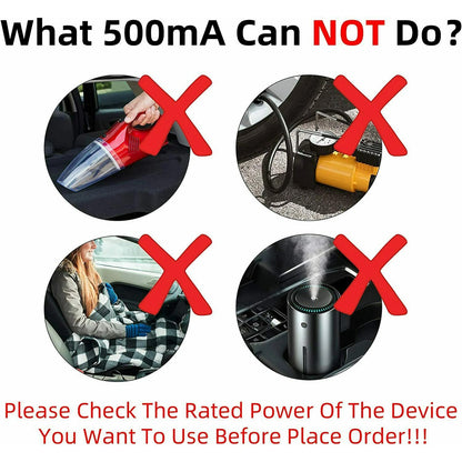 100-240V AC To 12V DC Car Cigarette Lighter Socket Power Adapter Converter LOT