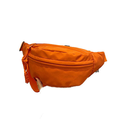 Canvas Shoulder Crossbody Bag Solid Color Chest Bag Sport Underarm Bag Simple