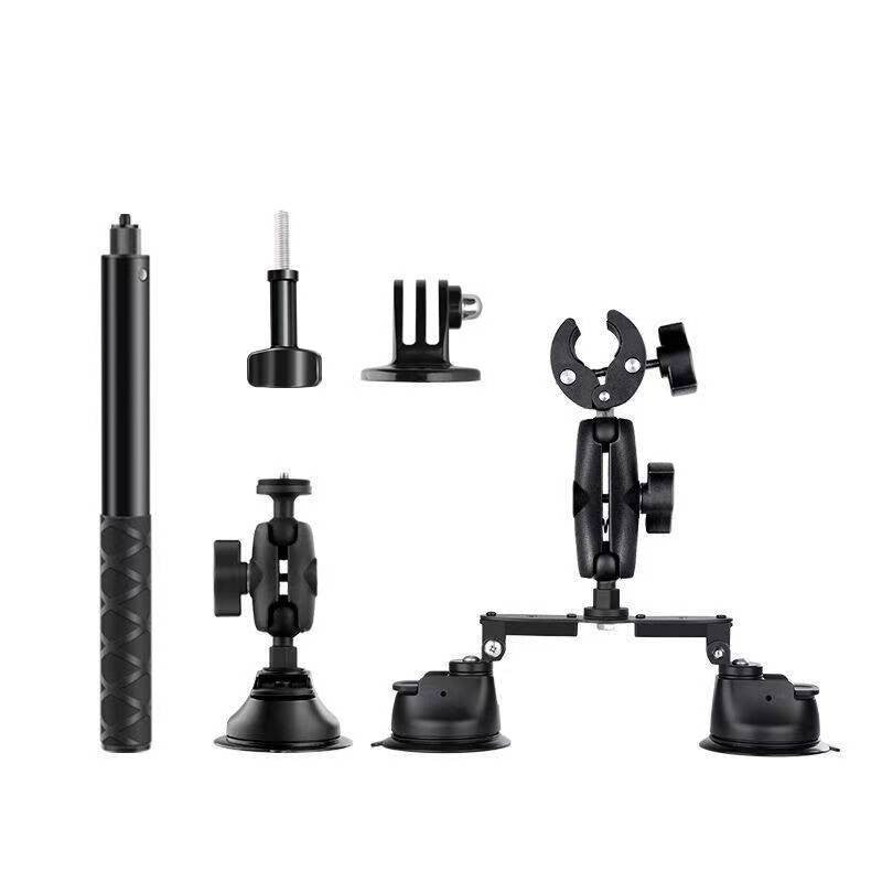 Car Suction Cup Mount Bracket+Selfie Stick For Insta360 ONE X4 X3 Camera