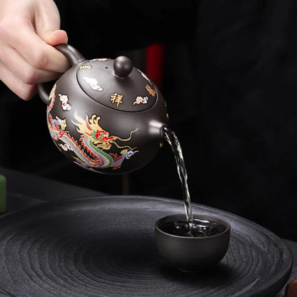 Teapot Color-changing Tea Pot 225ml 7.5oz Dragons Phoenixs Gongfu Tea Teapots