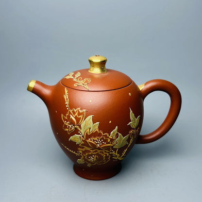 Vintage China Yixing Purple Clay Teapot Zisha Ceremony Fine Tea Set Collectible