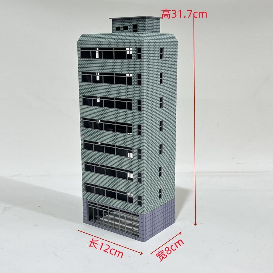 HO Scale 1/87 Building Model Railroad Layout Office House Scene Model