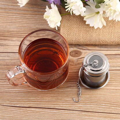 3 PCS Stainless Steel Tea Leaf Infuser Herbal Spice Filter Diffuser Tea Strainer
