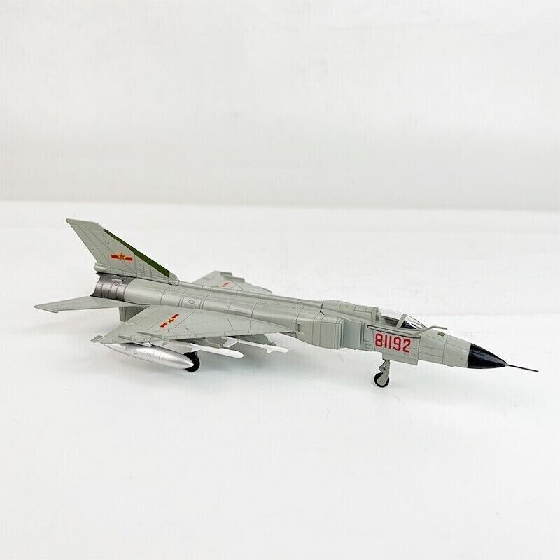 1:100 23CM J-8 Fighter Airplane Diecast Military Aircraft Plane Model