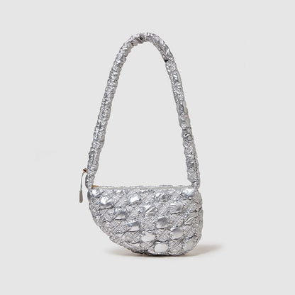 Nylon Pleated Light Handbags Purses Drawstring Crossbody Underarm Shoulder Bag