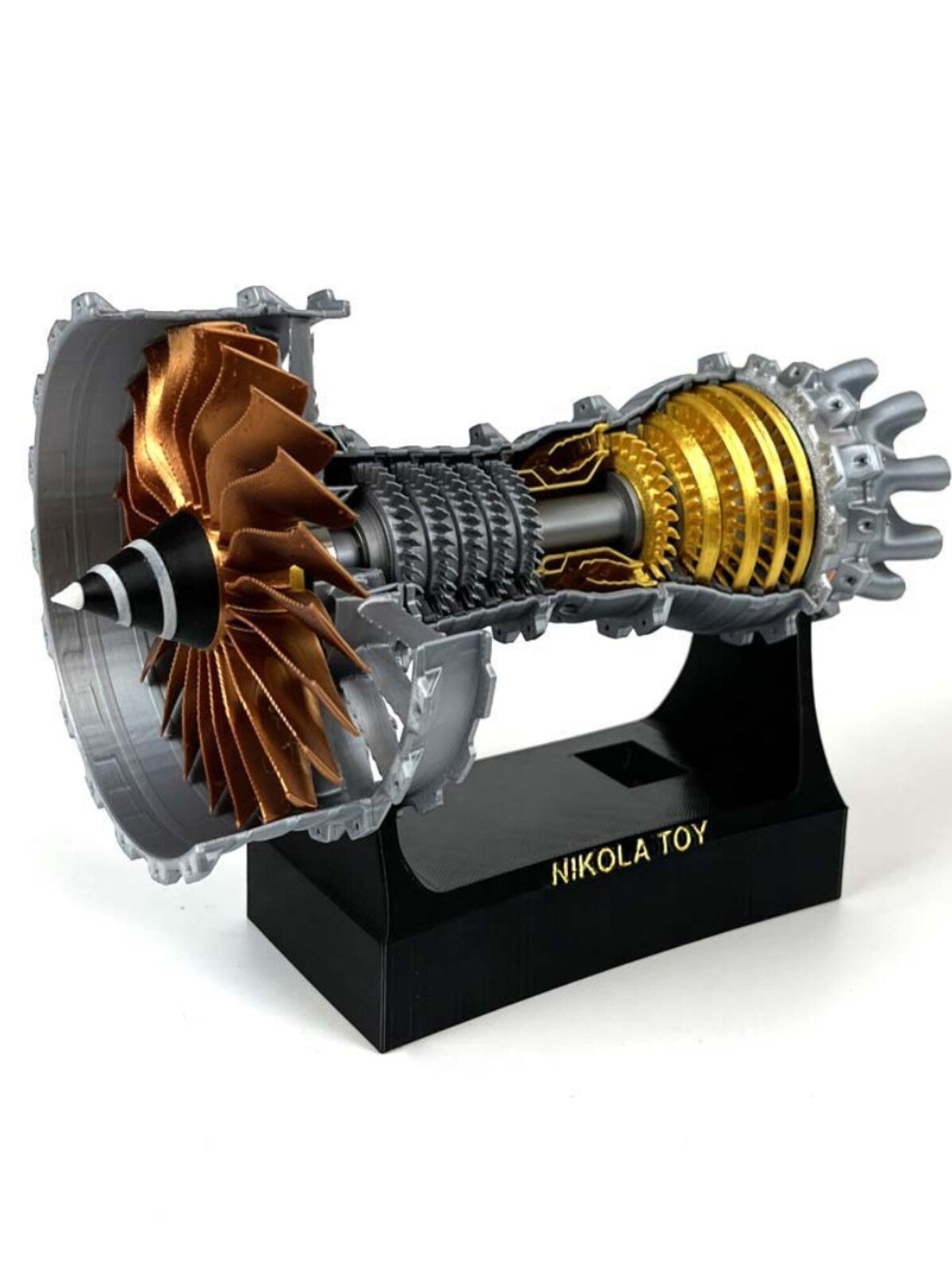 21cm Trent900 Turbofan Engine Model A380 Aircraft Engine Model Rotatable